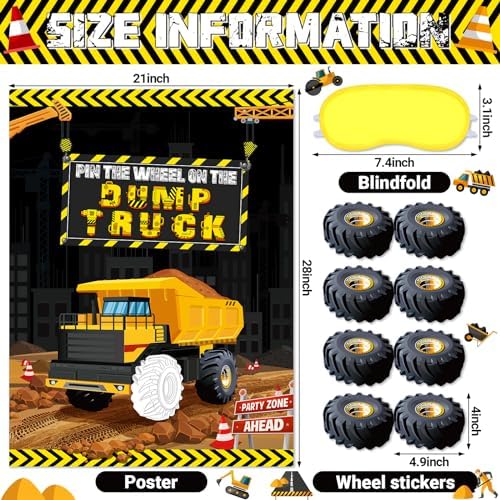 Faccito Construction Party Game Construction Birthday Party Supplies