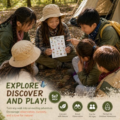 Nature Scavenger Hunt Cards for Road Trips and Camping Travel Activities