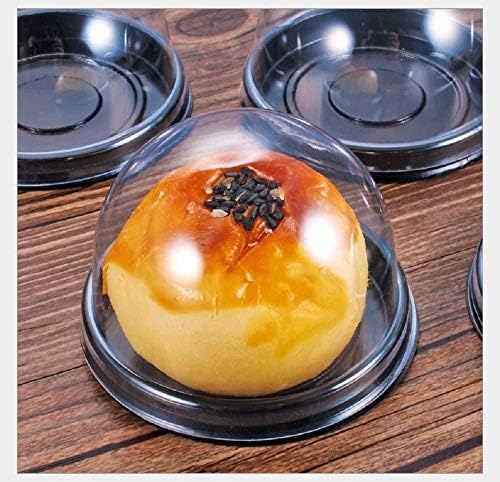 Clear Plastic Mini Cupcake Container,50 PC Desk Pet Containers