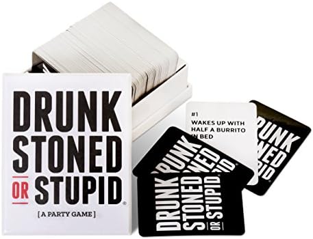 DSS Games Drunk Stoned or Stupid | A Party Game to Call Out Your Friends | 250 Fun Party Prompts Cards for Adults, Game Nights, Gatherings, Conversation Starter | Ages 17 Up
