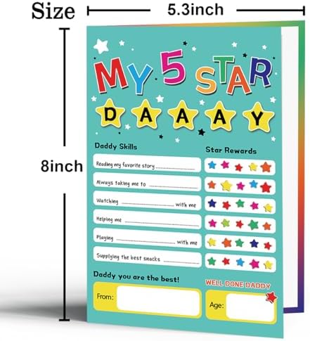 Funny Fathers Day Card Gift for Dad, Father's Day Card from Kids