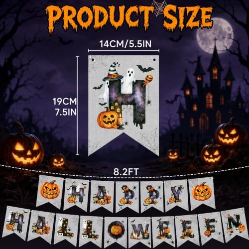 Halloween Decorations - Happy Halloween Banner for Indoor Outdoor
