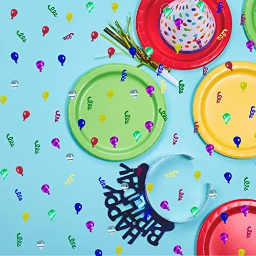 Confetti Sprinkles Table Scatters for Birthday Wedding Celebration Retirement Party Decoration or DIY Arts(1.6 Ounce Balloon Ribbon)