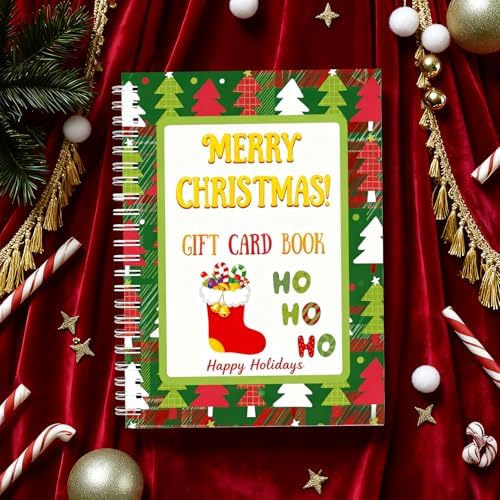 Christmas Gift Card Book - Surprises on Every Page, DIY Spiral-Bound Merry Christmas College Survival Kit, Greeting Card Book for Students & Graduation Gifts (S6)