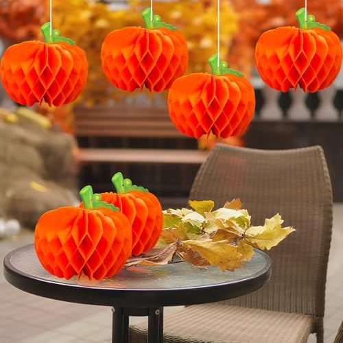 Fall Paper Pumpkins Honeycomb 8.6Inch