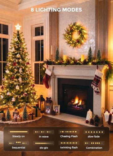 LED Christmas Lights Indoor Outdoor, 33FT 100 Count Mini String Lights