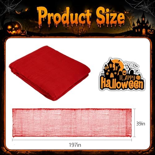 197"x39" Halloween Scary Gauze, Spooky Cloth Party Decoration