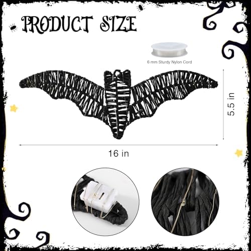 3 Pack Halloween Decorations Indoor Bat Wall Decor with Batteries Included