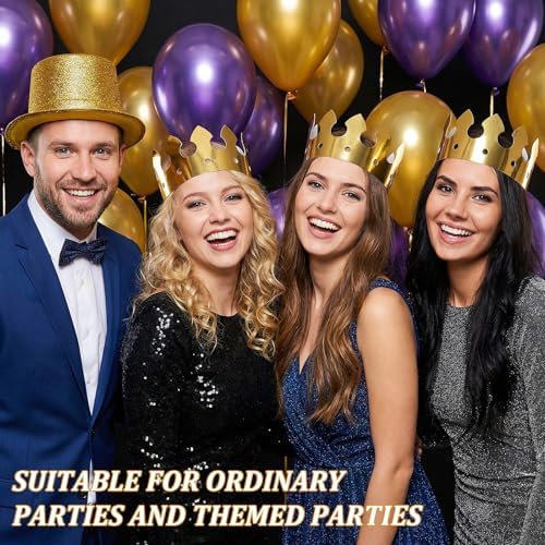 100 Pcs Gold Paper Crowns Party King Paper Crown Hat Bulk for Adults Birthday Party Celebration Favors Photo Props