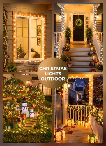 LED Christmas Lights Indoor Outdoor, 165FT 500 Count Mini String Lights