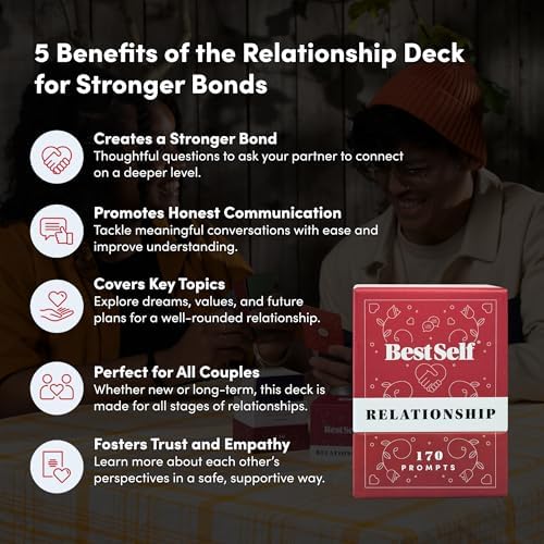 BestSelf Relationship Deck – 170 Couples Card Game