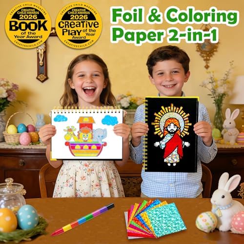 FUNNYB&G Foil Art Craft Kit for Kids, Sparkly Birthday Gift Toy for Kids