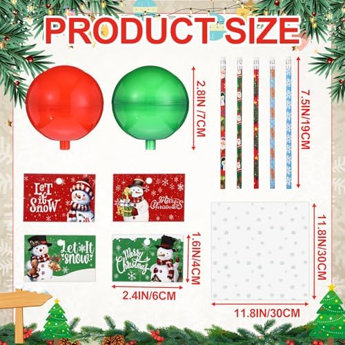 Simgoing 96 Pcs Christmas Party Favors Christmas Gift Container