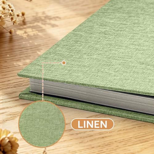 Large Photo Album 20 Sheets/ 40 Pages Self Adhesive Scrapbook Album for 4x6 5x7 8x10 Pictures DIY Photo Book as Scrapbooking Supplies, Birthday Gifts for Women Mom Wedding Baby Family Travel