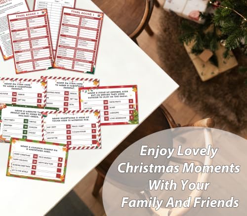 Christmas Friendly Feud Game, Snowman Themed Party Game for Family, Winter Party Supplies and Activities Decorations, Holiday Trivia Games for Large Groups, 1 Pack(02)