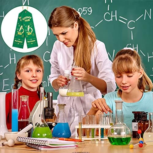 Taiyin 200 Pcs Science Fair Ribbons,Science Fair Participant Award,Green