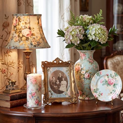 Tenceur 48 Pack 12 Style Vintage Floral Decoupage Paper Napkins, 13 inch