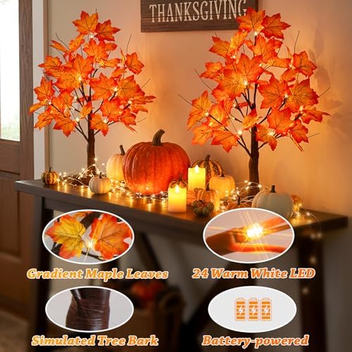 EAMBRITE Fall Decorations for Home Fall Maple Tree Fall Decor Fall Trees