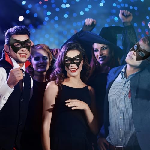 Bat Eye Mask, Black Superhero Eye Mask Batgirl Costume Masks for Women Adult for Halloween Role Play Cosplay