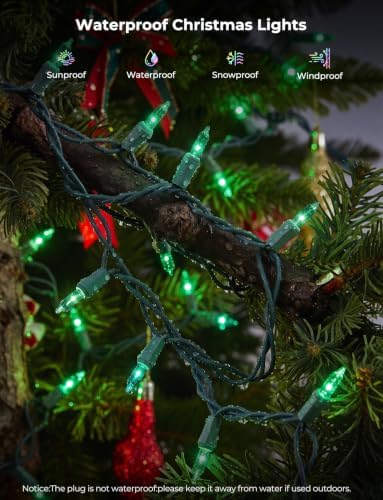 St. Patrick's Day Green Lights, 20FT 100 Count Incandescent Mini String Lights, Connectable Waterproof Fairy Light Plug in Halloween Christmas Decorations for Indoor Outdoor Home Patio Party Decor