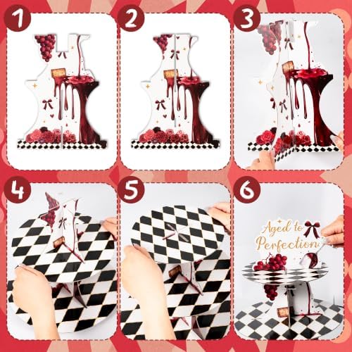 ANGOLIO Age Perfection Cupcake Stand, 3Tiers Fall Birthday Party Decoration