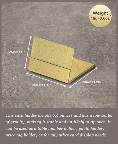 Gold Table Number Holders, Metal Place Card Stands & Picture Holders