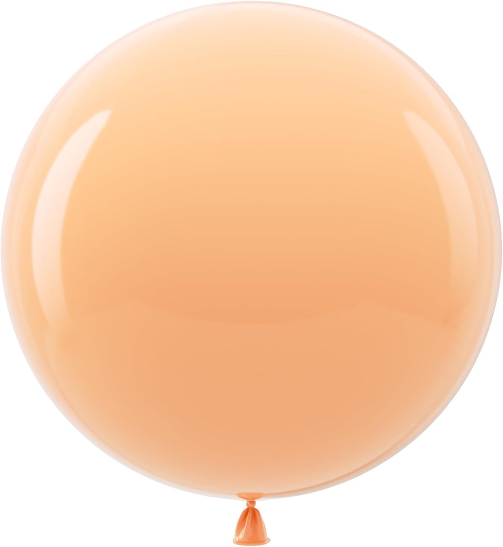 Bezente Nude Latex Round Balloons Latex Party Round Balloons 36 Inch 8 Pack
