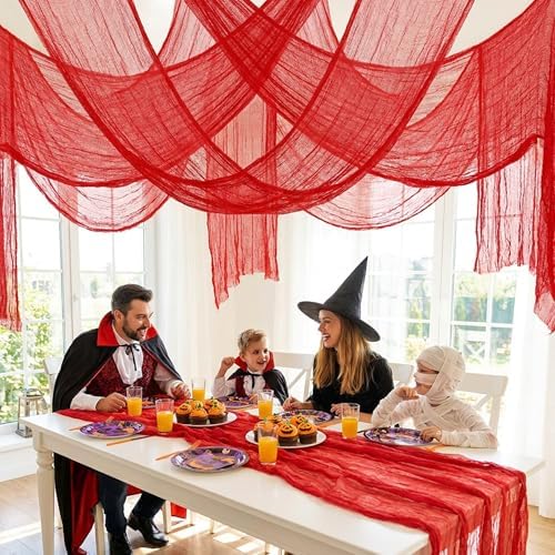 197"x39" Halloween Scary Gauze, Spooky Cloth Party Decoration