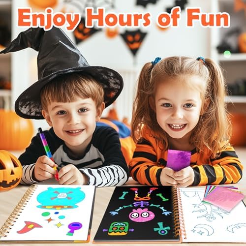 FUNNYB&G Halloween Foil Art Craft Kit for Kids, Halloween Toy Gift for Kids