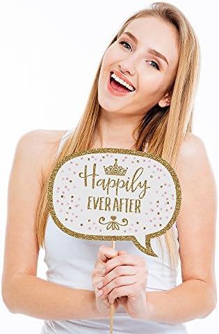 Little Princess Crown - Pink & Gold Photo Booth Prop Kit, DIY Props - 20pc