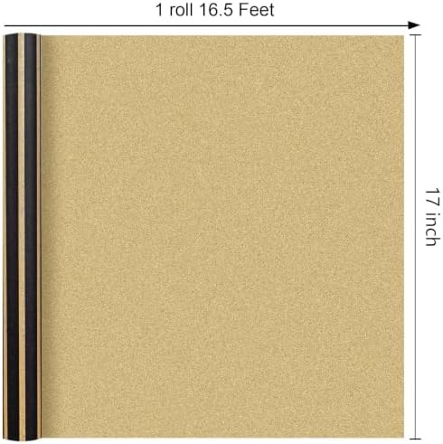 MAYPLUSS Black Wrapping Paper Roll, 17IN x 16.5FT Reversible Gold gift Wrap