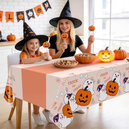 Childom 3 Pack Halloween Tablecloth Rectangle Table,Halloween Decorations