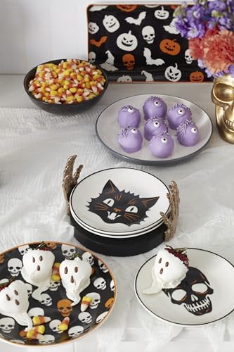 Oneida Vintro Halloween Tidbit Plates Set Of 4, Service For 4