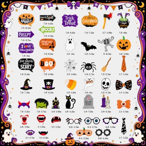 Halloween Photo Props,Spooky Halloween Deocorations Photo Booth Props