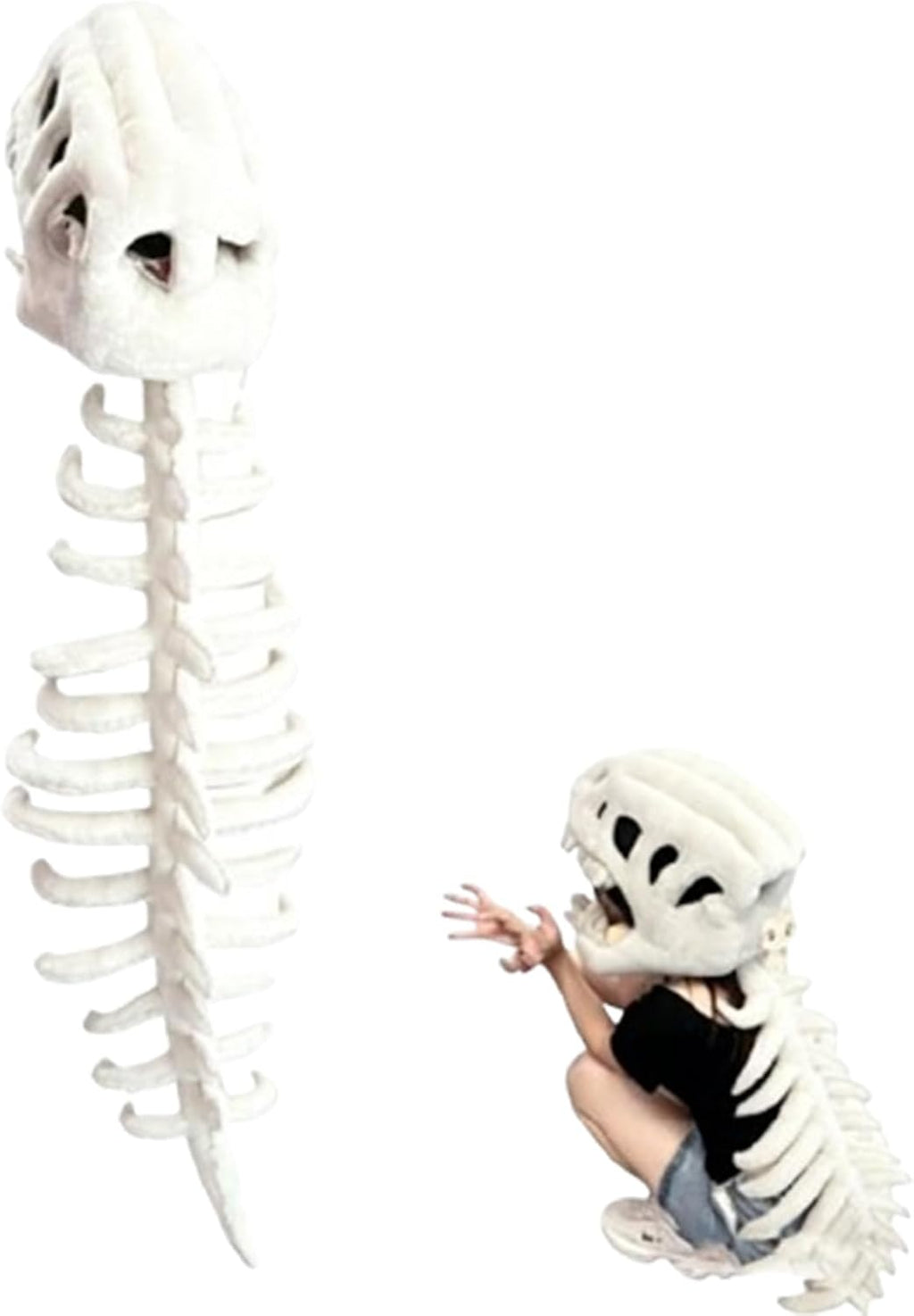 Dinosaur Costume-3D Skeleton Design,Halloween Dinosaur Skeleton Costume