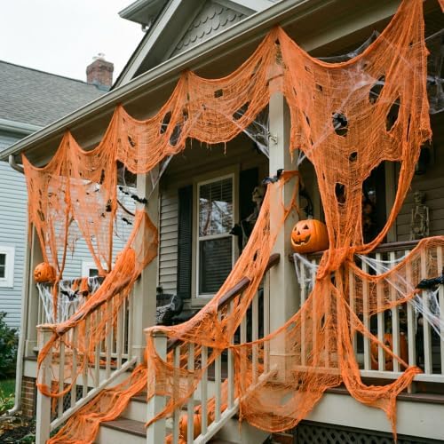 Tlswshsy 500'' x 39''Large Halloween Creepy Cloth, Spooky Gauze Decoration