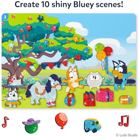 Skillmatics Foil Fun Bluey, DIY Foil Art & Craft Activity, Gift for Kids