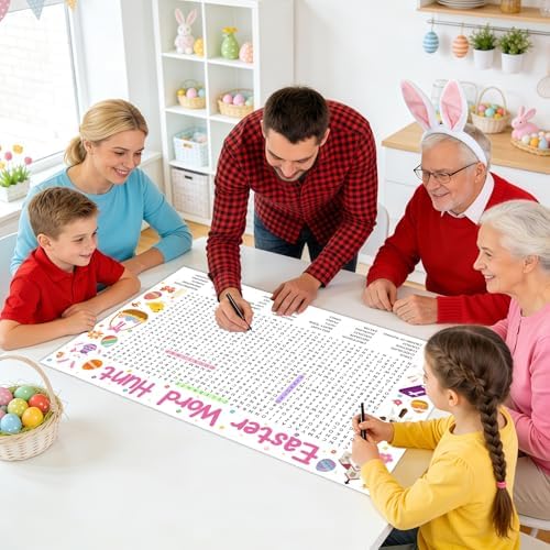 Giant Easter Word Search Game for Family Office Large Group Party Supply