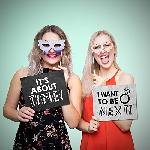 20 Designs, 8x10, Double Sided, Photo Booth Props, Wedding Props Photo Booth Signs