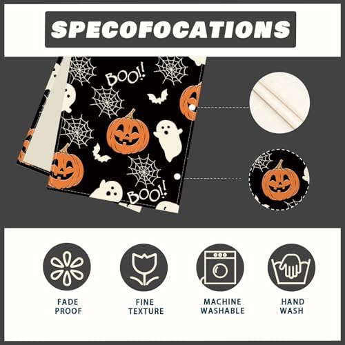 XCHI Halloween Ghost Pumpkin Table Runner for Table Decoration 13x72 Inch