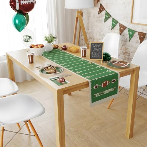 OHOME Super Game Bowl 2027 - Game Day Table Runner for Football Party Decorations - Super Game Bowl Decor Party Supplies Football Theme Birthday Decorations Banner for Home