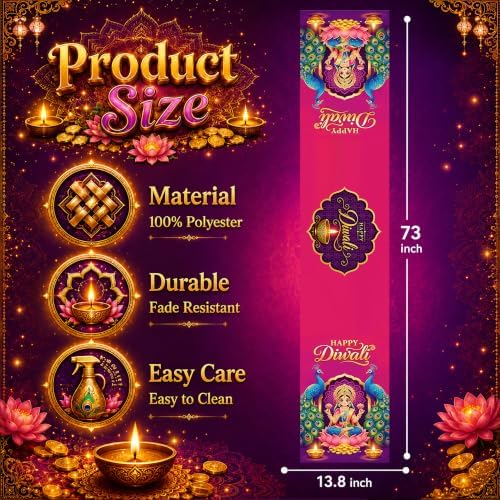 Diwali Decorations - Happy Diwali Table Runner