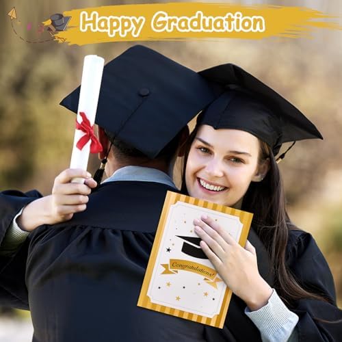 VIVIKEN Graduation Cards, Musical Pop Up Congrats Grad 2026 Card with Light