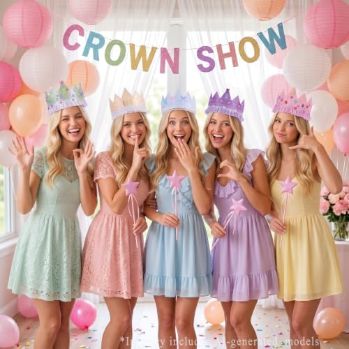 1476Pcs Paper Crowns DIY Birthday Princess Party Crown Kit for Girls Adults