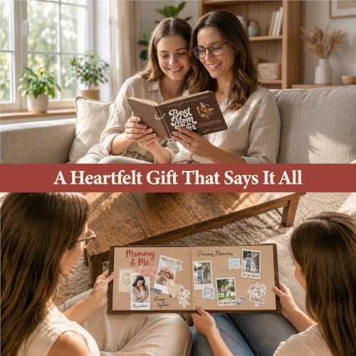 Stofinity Best Mom Ever Scrapbook, Moms Birthday Gift Ideas from Daughter