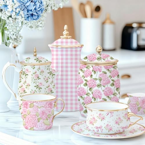 Yexiya 36 Sheet 6 Style Pink Floral Paper Napkins for Decoupage