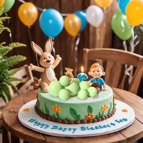 ASTARON 20 Pcs Light Green Balls Cake Topper Decorations for Birthday Cake