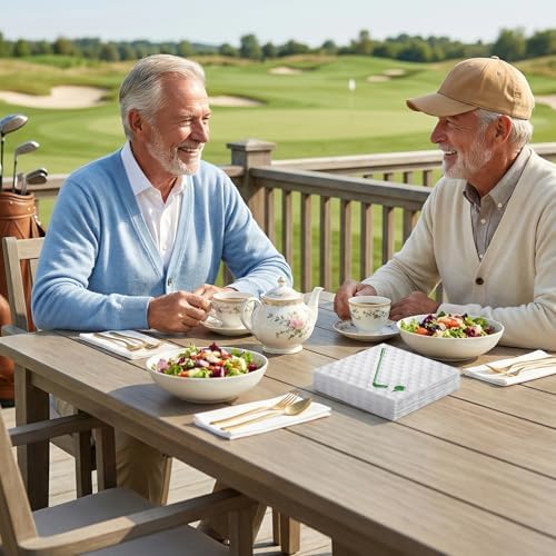 Natnarr 100 Pcs Golf Napkins, 5" Golf Master Cocktail Napkins