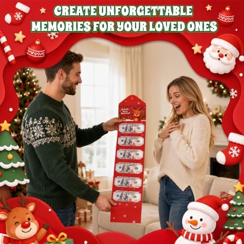 New 6Pcs Christmas Money Holders for Cash & Gift Card Holders