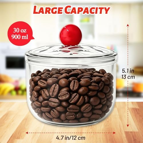 Woozettn 30 oz Clear Candy Jar with Lid,Cute Plastic Cookie Storage Jar,Airtight Candy Storage Containers for Kitchen Office Party Tea Coffee Snacks